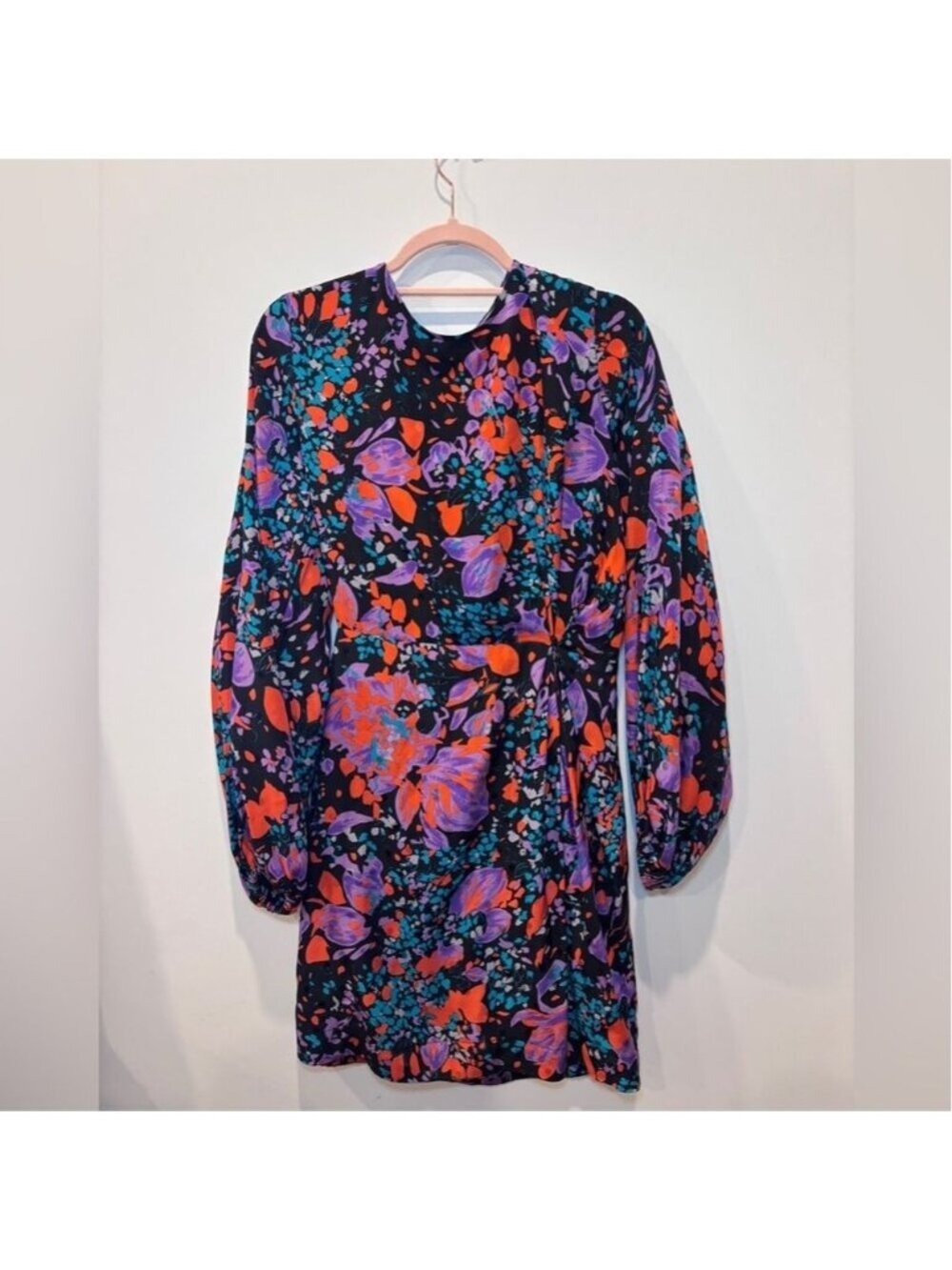 Essentiel Antwerp Wagging Silk Jacquard Floral Dress Size 34 Statement 0474 - Picture 2 of 8